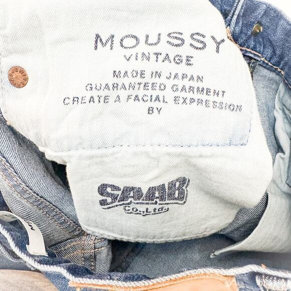 Moussy Vintage Medium Wash Raw Hem Denim Skinny Jeans 025EAC12-1170 Size 25 - Picture 7 of 11